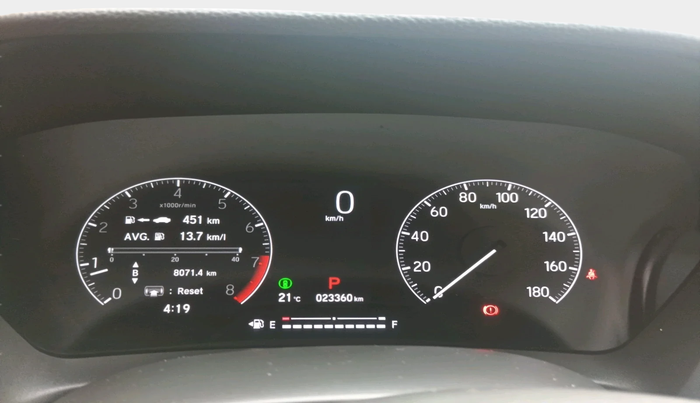 2024 Honda ELEVATE ZX CVT, Petrol, Automatic, 23,360 km, interior