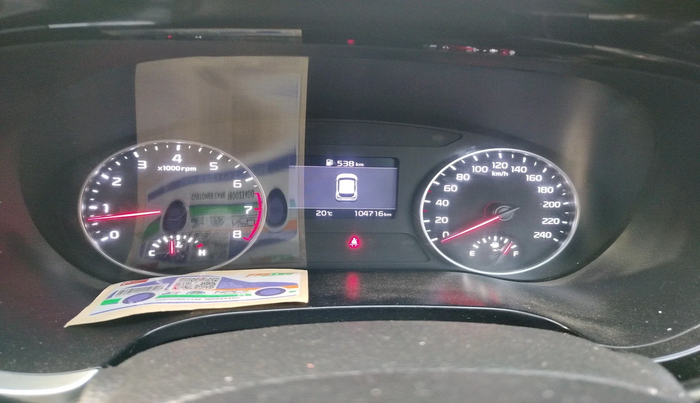 2020 KIA SELTOS HTK PLUS 1.5, Petrol, Manual, 1,04,716 km, interior