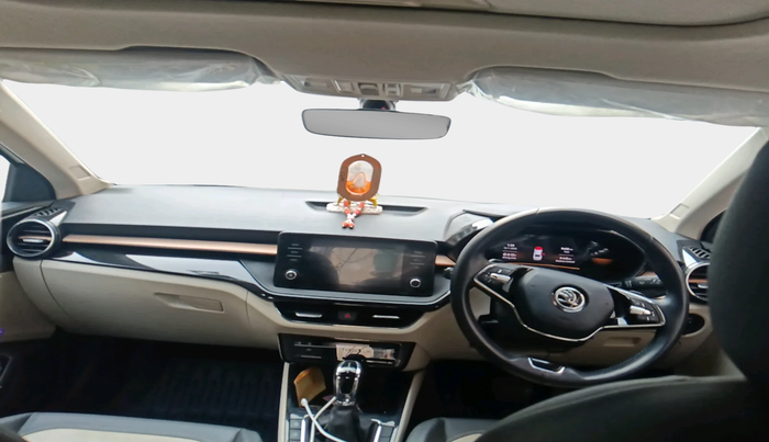 2022 Skoda SLAVIA STYLE 1.0L TSI AT, Petrol, Automatic, 9,408 km, interior