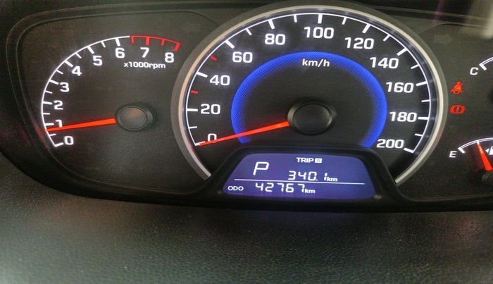 2017 Hyundai Grand i10 SPORTZ (O) AT 1.2 KAPPA VTVT, Petrol, Automatic, 42,767 km, interior