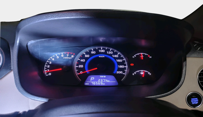 2015 Hyundai Grand i10 ASTA AT 1.2 KAPPA VTVT, Petrol, Automatic, 76,569 km, interior