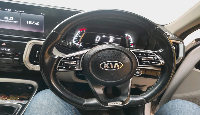 2020 KIA SONET HTX PLUS 1.0 IMT, Petrol, Manual, 80,862 km, interior