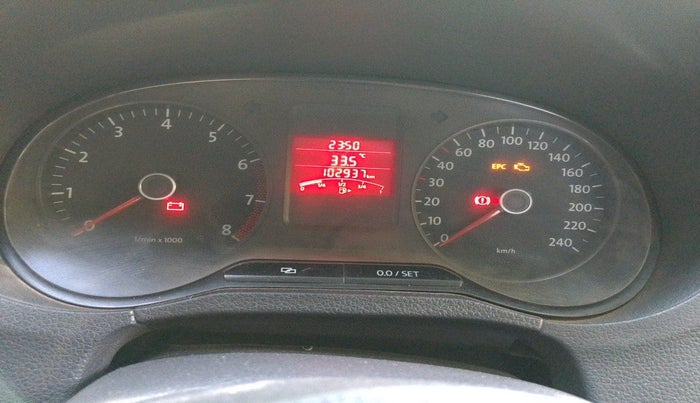 2011 Volkswagen Polo TRENDLINE 1.2L PETROL, Petrol, Manual, 1,02,937 km, interior
