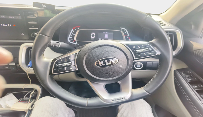 2021 KIA SONET HTX 1.0 IMT, Petrol, Manual, 24,507 km, interior