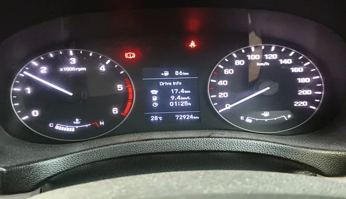 2018 Hyundai Creta SX (O) 1.6 DIESEL, Diesel, Manual, 72,924 km, interior