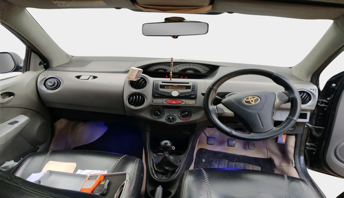 2011 Toyota Etios V, Petrol, Manual, 1,10,390 km, interior
