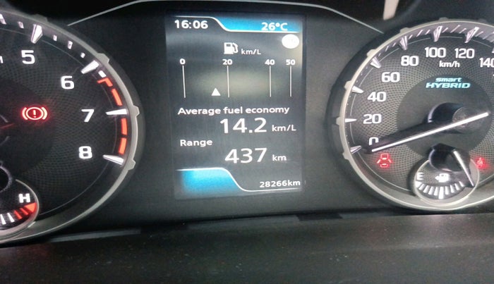 2023 Maruti BREZZA ZXI + SMART HYBRID, Petrol, Manual, 28,266 km, interior