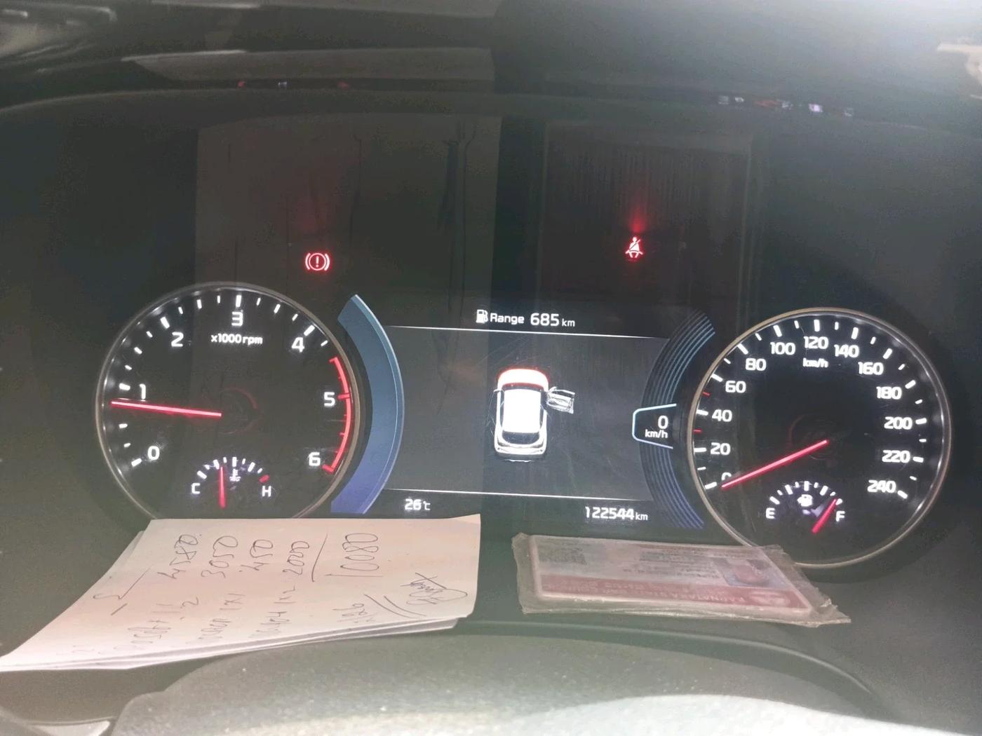 2020 KIA SELTOS HTX PLUS 1.5 DIESEL, Diesel, Manual, 1,22,544 km, interior