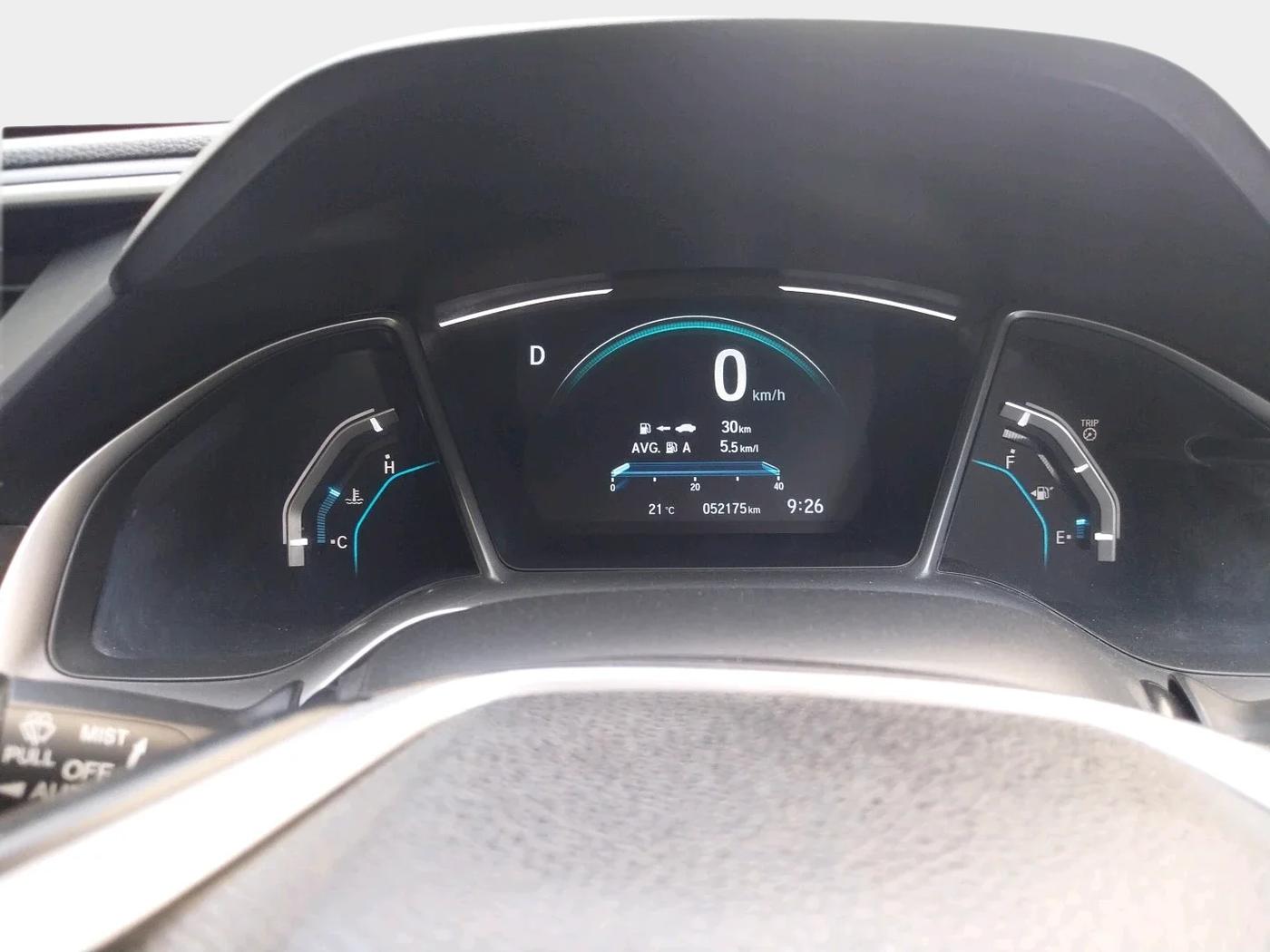 2019 Honda Civic 1.8L I-VTEC ZX CVT, Petrol, Automatic, 52,175 km, interior