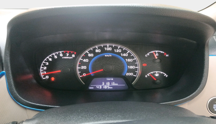 2017 Hyundai Grand i10 ASTA 1.2 KAPPA VTVT, Petrol, Manual, 43,185 km, interior