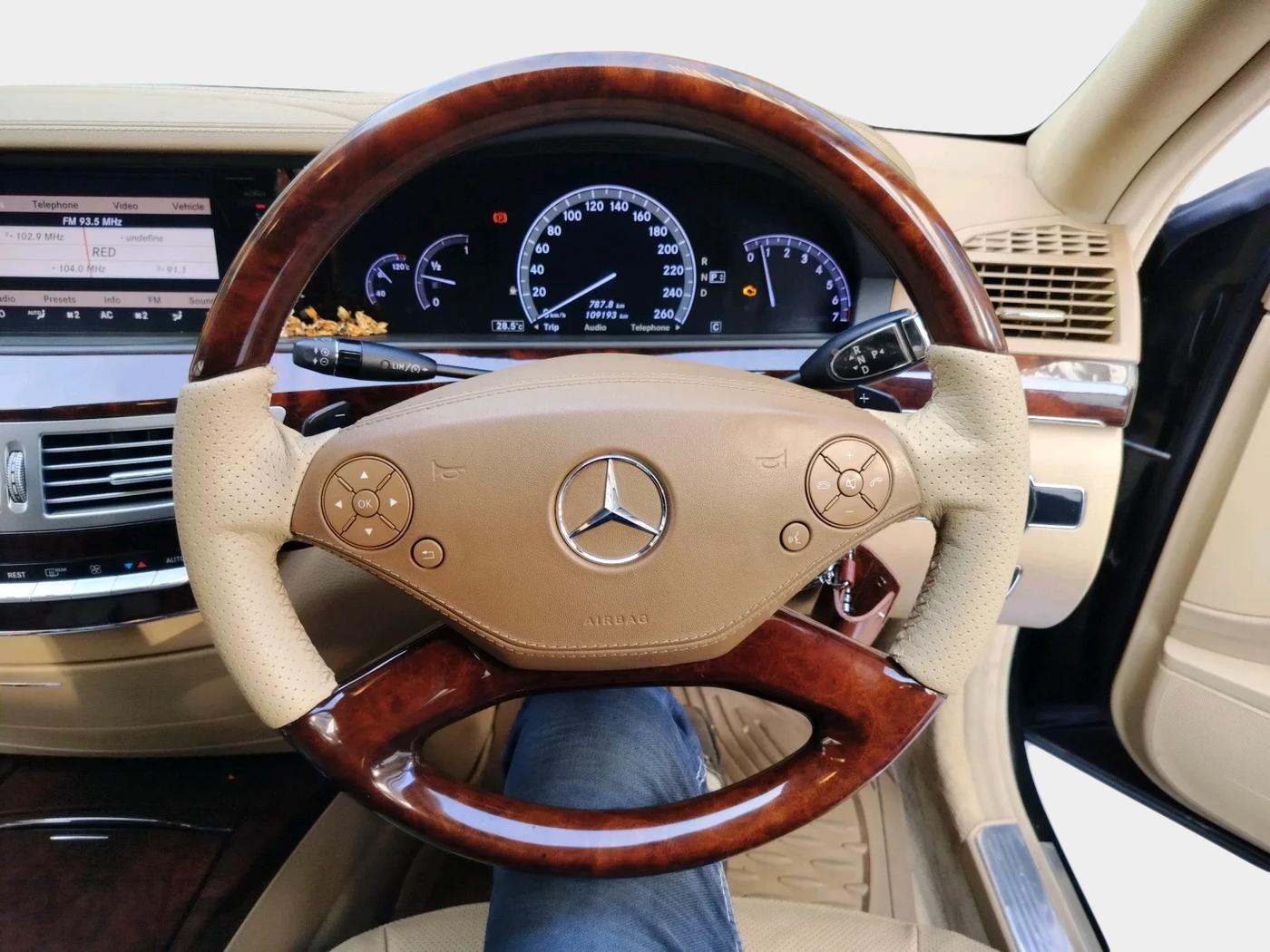 2010 Mercedes Benz S Class 350 L, Petrol, Automatic, 1,09,193 km, interior