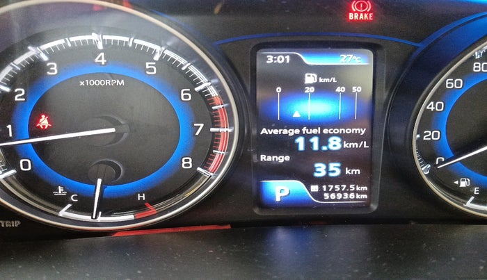 2020 Maruti Baleno ZETA CVT PETROL 1.2, Petrol, Automatic, 56,936 km, interior