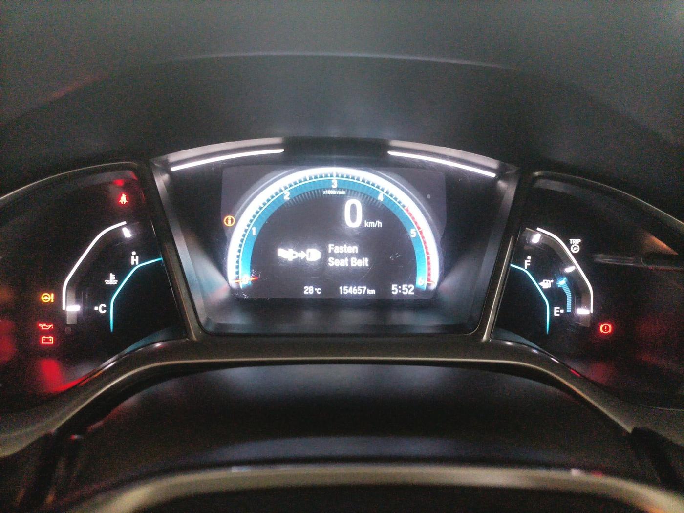 2019 Honda Civic 1.6L I-DTEC ZX MT, Diesel, Manual, 1,54,657 km, interior