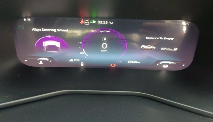 2024 Tata NEXON FEARLESS DCA DUAL TONE 1.2 PETROL, Petrol, Automatic, 6,960 km, interior