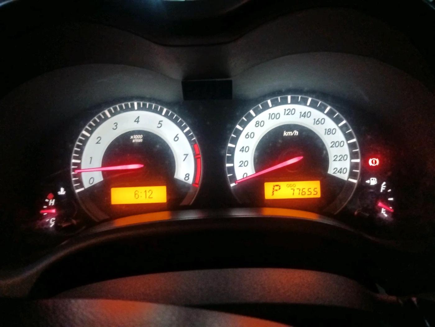 2011 Toyota Corolla Altis VL AT PETROL, Petrol, Automatic, 77,655 km, interior