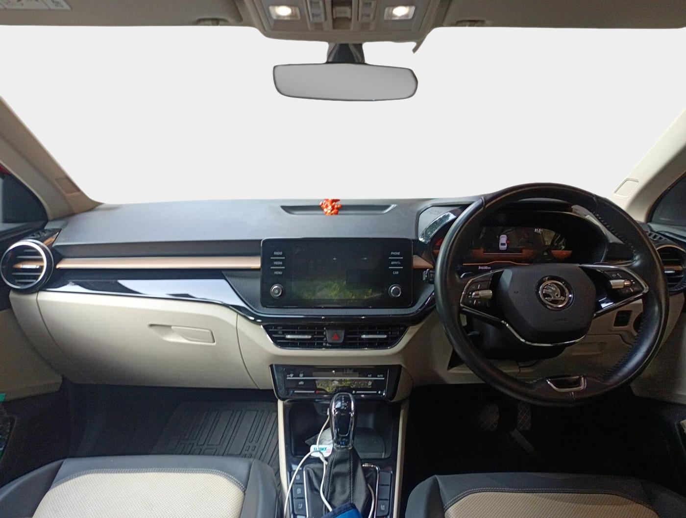 2022 Skoda SLAVIA STYLE 1.0L TSI AT, Petrol, Automatic, 34,632 km, interior