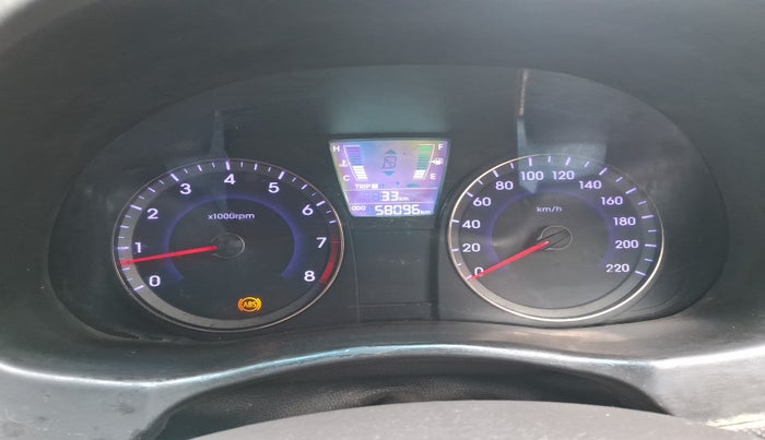 2012 Hyundai Verna FLUIDIC 1.6 VTVT EX, Petrol, Manual, 58,100 km, interior