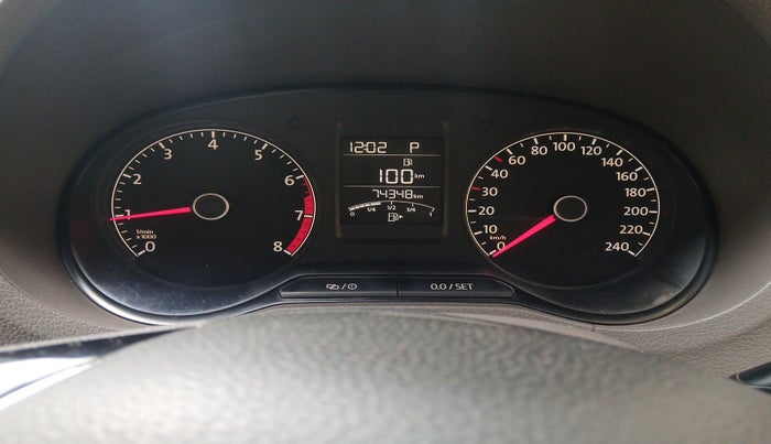 2016 Volkswagen Vento HIGHLINE PETROL AT, Petrol, Automatic, 74,348 km, interior