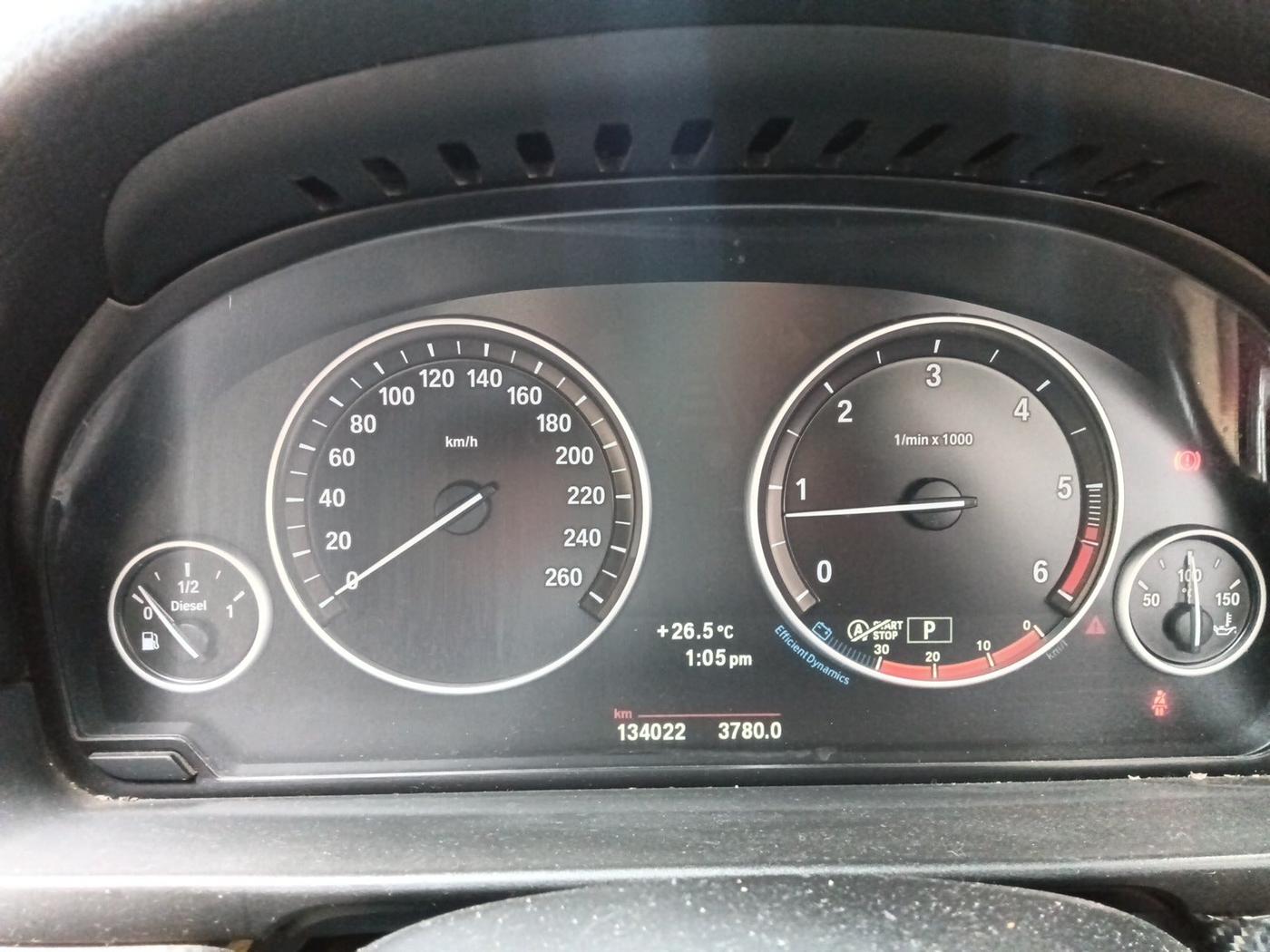 2013 BMW 5 Series 520D 2.0, Diesel, Automatic, 1,35,000 km, interior