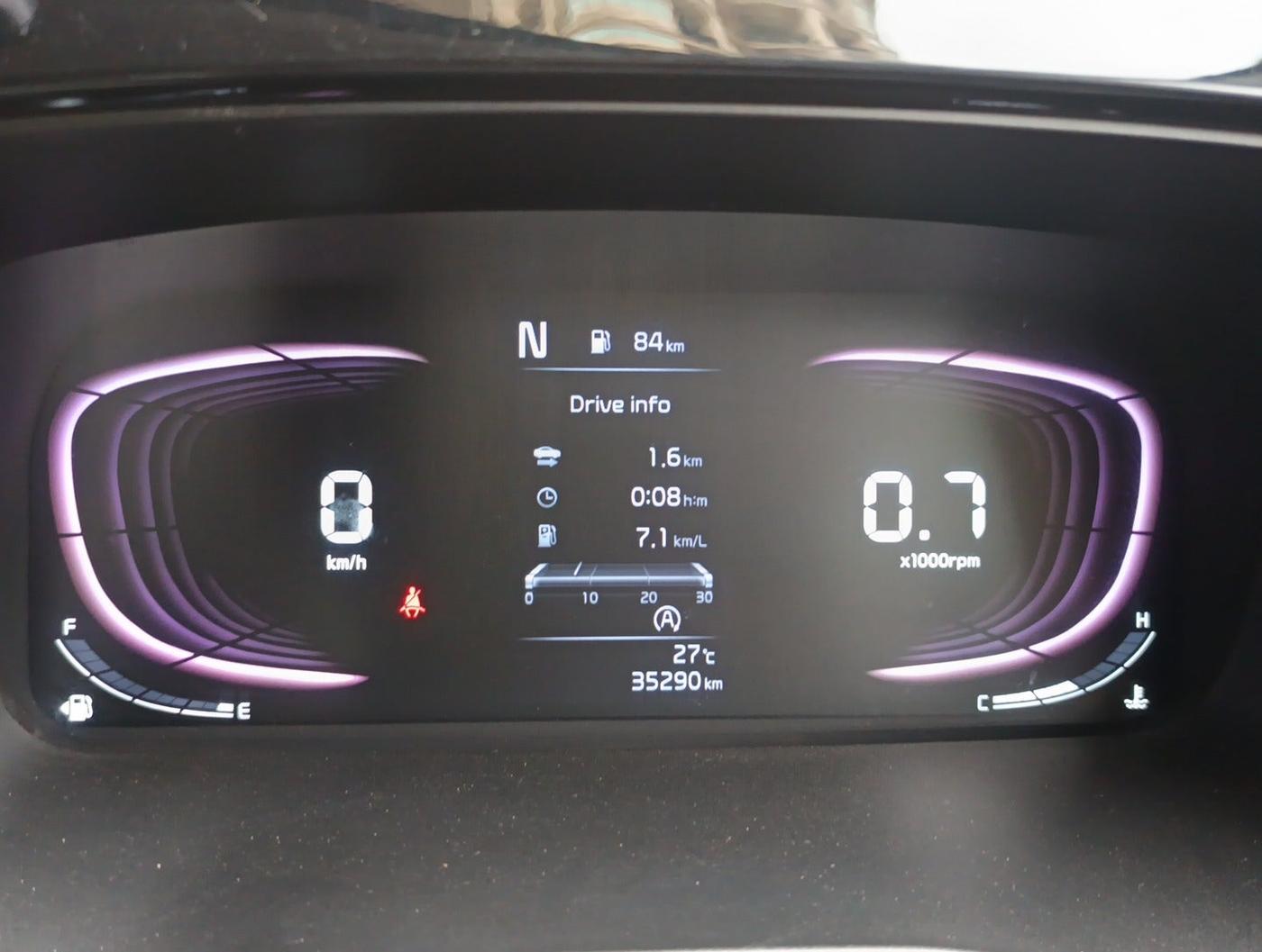 2023 KIA CARENS LUXURY PLUS 1.5 DIESEL AT 7 STR, Diesel, Automatic, 35,290 km, interior