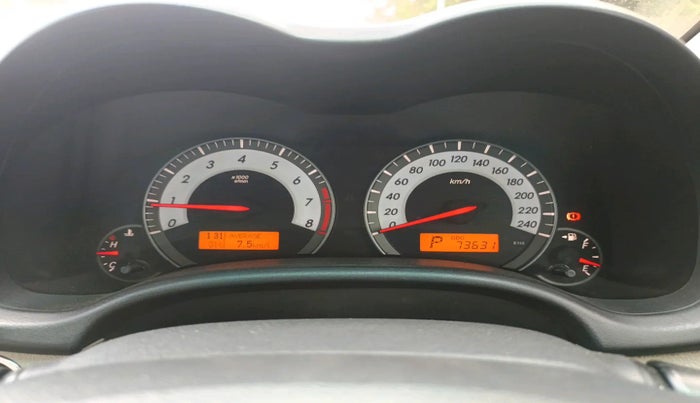 2012 Toyota Corolla Altis VL AT PETROL, Petrol, Automatic, 73,631 km, interior