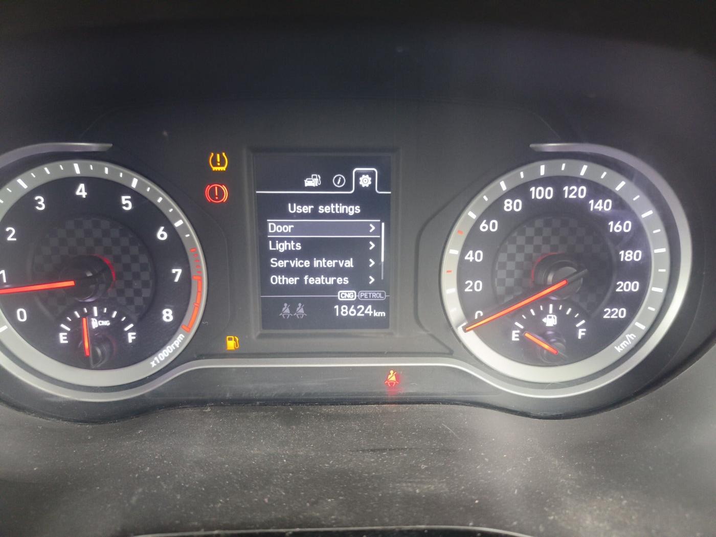 2024 Hyundai AURA SX 1.2 CNG, Petrol, Manual, 18,624 km, interior