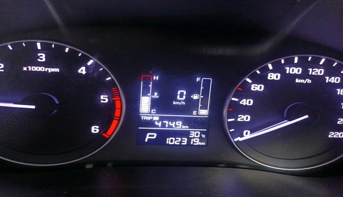 2017 Hyundai Creta SX PLUS AT 1.6 DIESEL, Diesel, Automatic, 1,02,319 km, interior