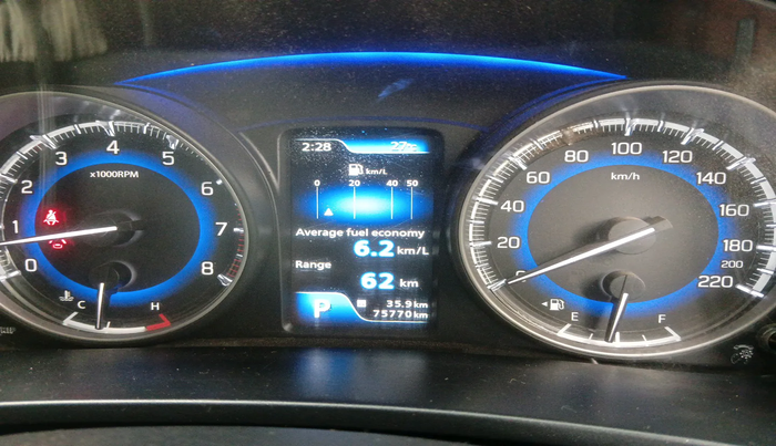 2019 Maruti Baleno ALPHA CVT PETROL 1.2, Petrol, Automatic, 75,770 km, interior