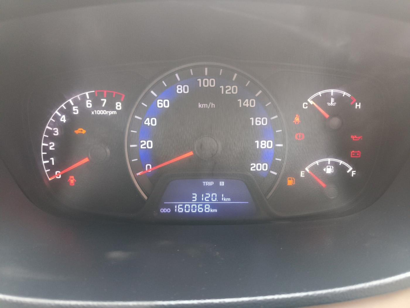 2019 Hyundai XCENT PRIME T  VTVT PLUS  CNG, Petrol, Manual, 1,60,068 km, interior