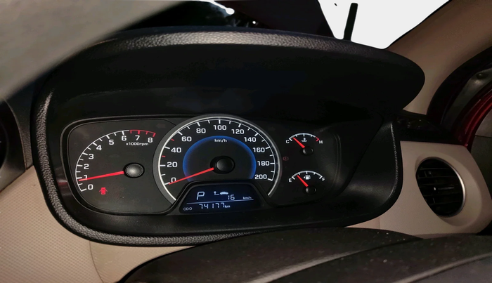 2017 Hyundai Grand i10 SPORTZ (O) AT 1.2 KAPPA VTVT, Petrol, Automatic, 74,177 km, interior