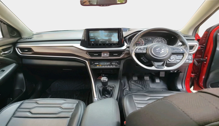 2022 Maruti BREZZA ZXI + SMART HYBRID DUAL TONE, Petrol, Manual, 15,613 km, interior