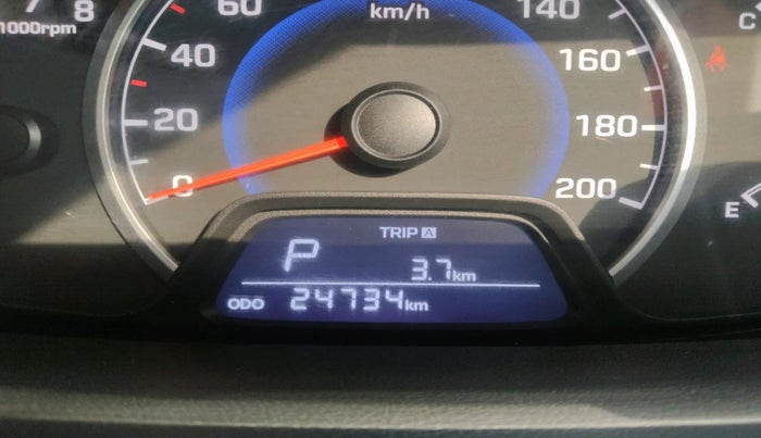 2019 Hyundai Grand i10 SPORTZ AT 1.2 KAPPA VTVT, Petrol, Automatic, 24,734 km, interior