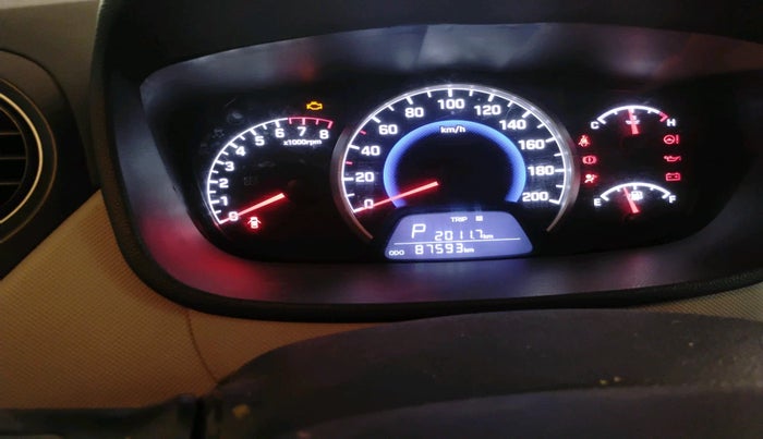 2017 Hyundai Grand i10 SPORTZ (O) AT 1.2 KAPPA VTVT, Petrol, Automatic, 87,593 km, interior