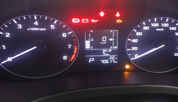 2019 Hyundai Creta SX AT 1.6 PETROL, Petrol, Automatic, 70,617 km, interior