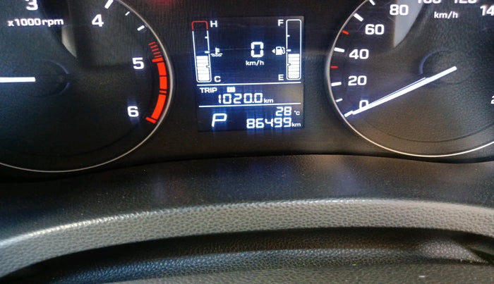 2016 Hyundai Creta SX PLUS AT 1.6 DIESEL, Diesel, Automatic, 86,499 km, interior