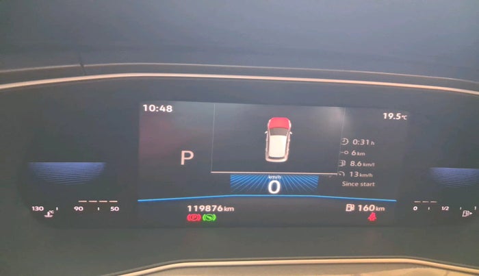 2022 Volkswagen TAIGUN TOPLINE 1.0 TSI AT, Petrol, Automatic, 1,19,877 km, interior