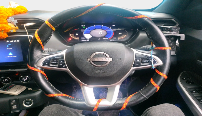 2022 Nissan MAGNITE XV PREMIUM TURBO CVT DUAL TONE, Petrol, Automatic, 64,728 km, interior