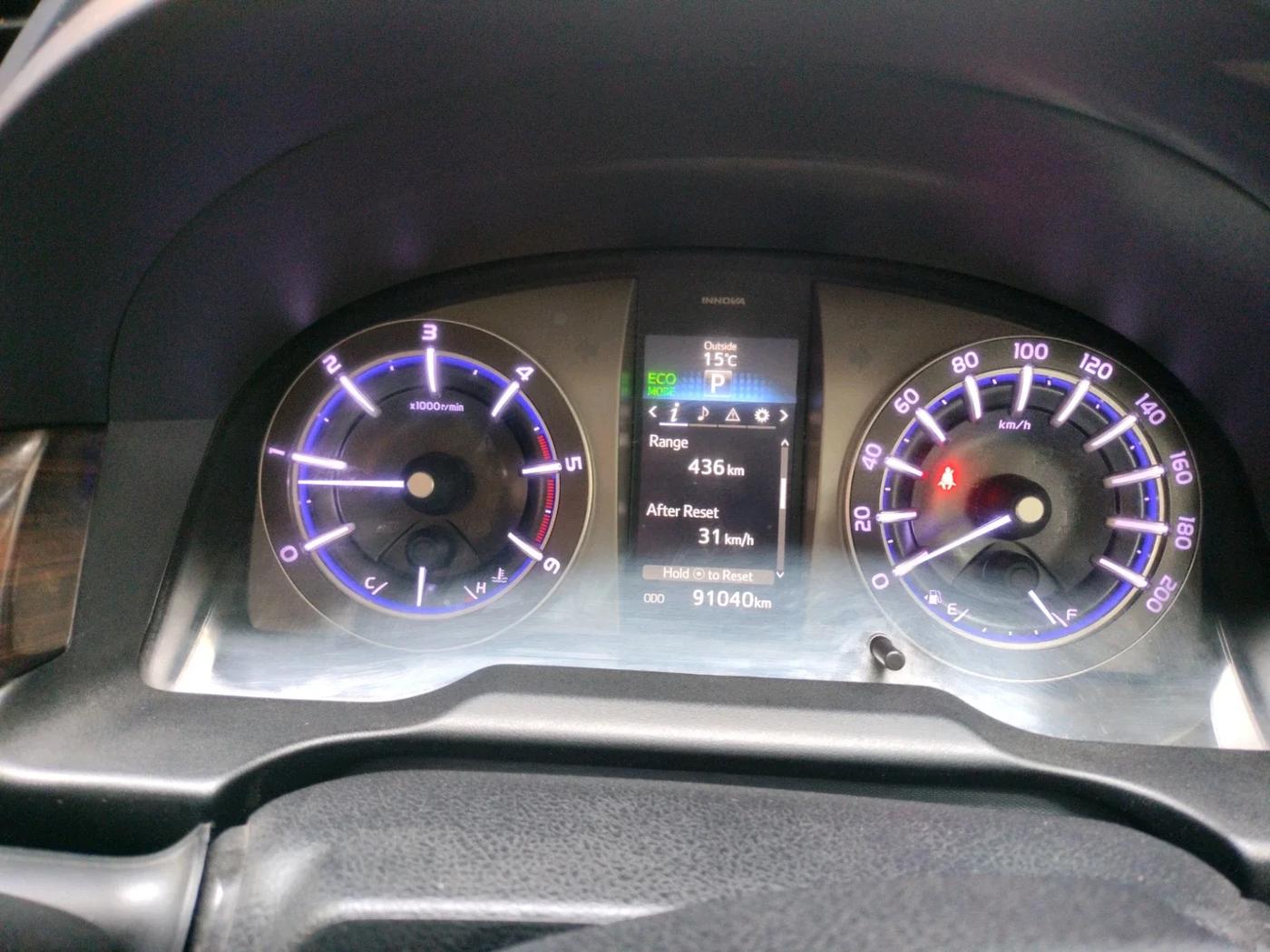 2021 Toyota Innova Crysta 2.4 ZX AT 7 STR, Diesel, Automatic, 91,040 km, interior