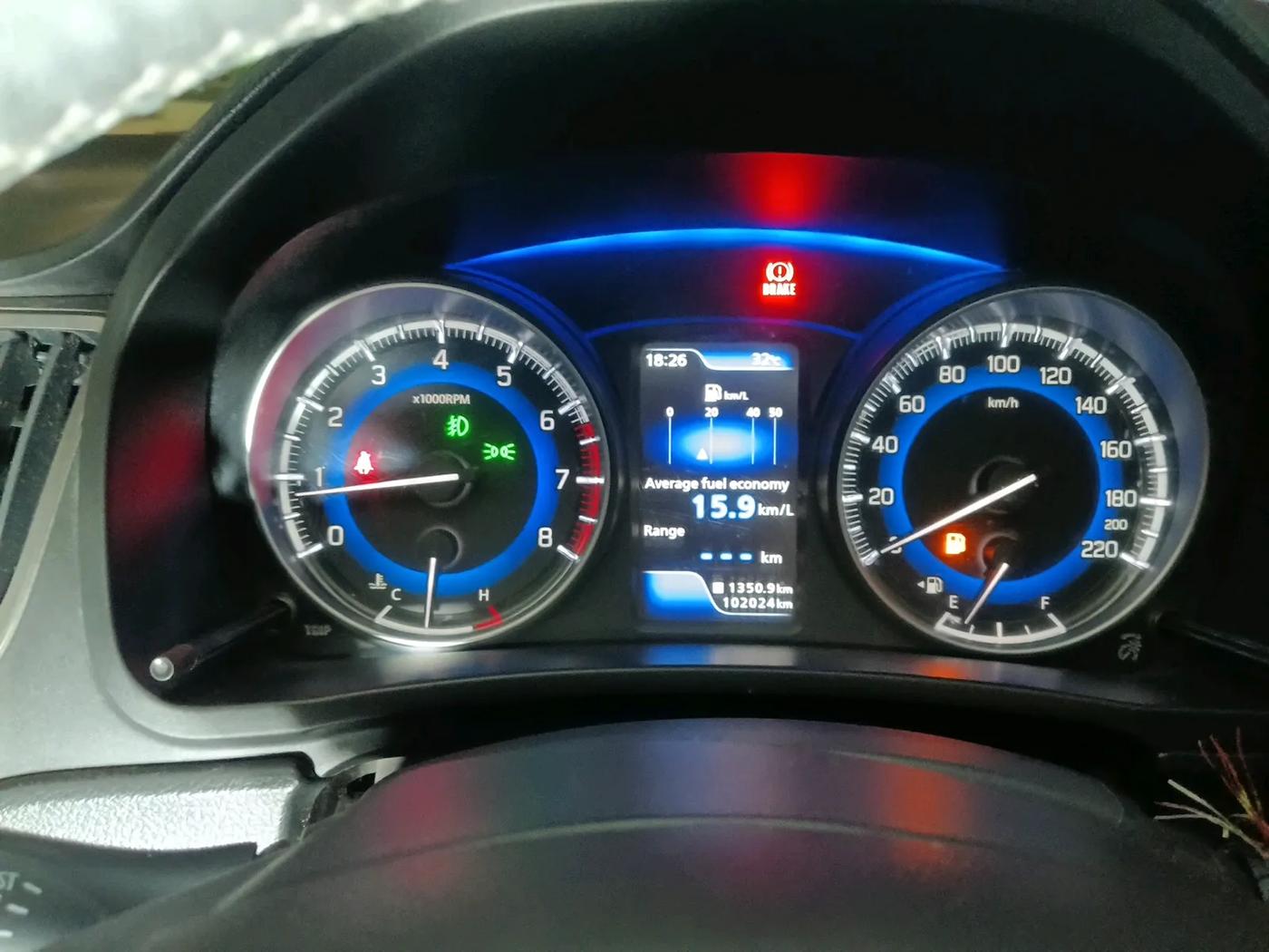2019 Toyota Glanza V, Petrol, Manual, 1,02,024 km, interior