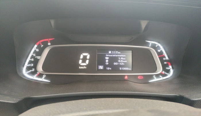 2020 KIA SONET HTX 1.0 IMT, Petrol, Manual, 51,393 km, interior