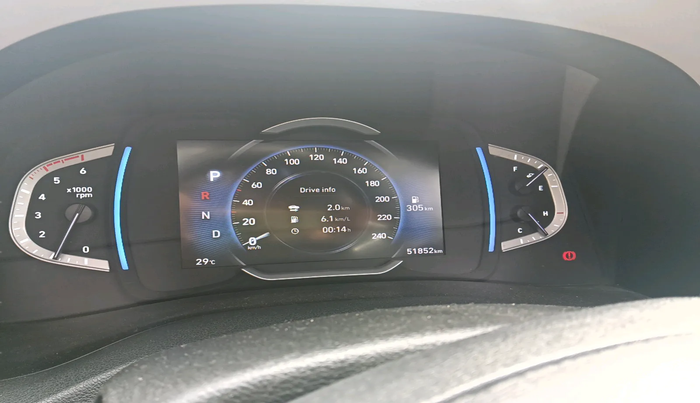 2020 Hyundai Creta SX (O) AT 1.5 DIESEL, Diesel, Automatic, 51,852 km, interior