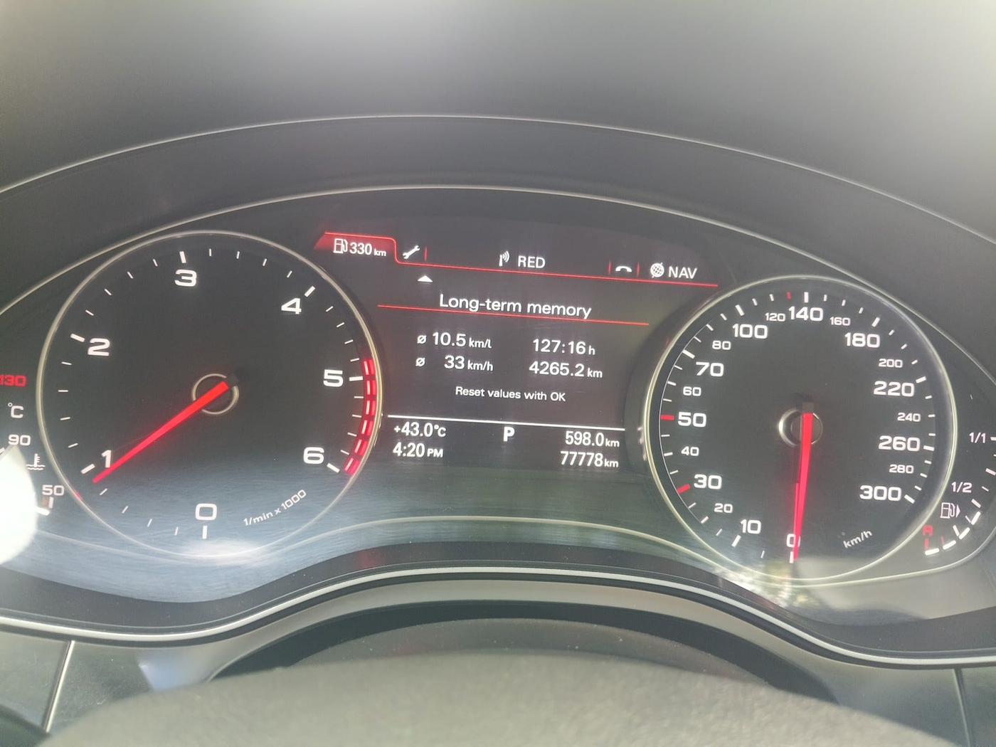 2015 Audi A6 35 TDI S LINE, Diesel, Automatic, 1,50,000 km, interior