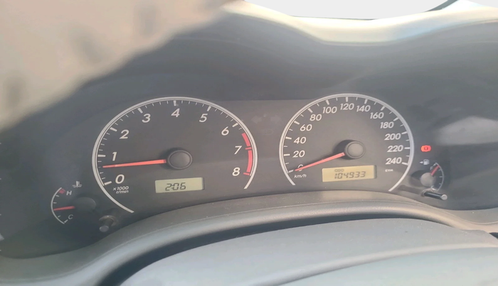 2010 Toyota Corolla petrol, Petrol, Automatic, 1,04,933 km, interior