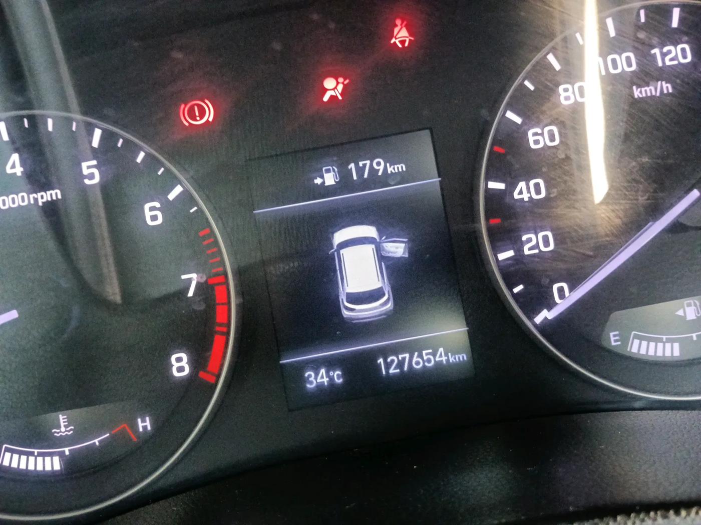 2018 Hyundai Creta SX (O) 1.6 PETROL, Petrol, Manual, 1,29,545 km, interior