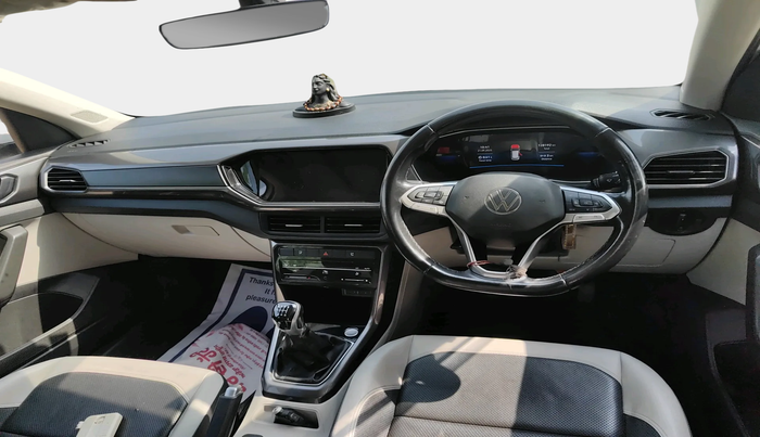 2022 Volkswagen TAIGUN TOPLINE 1.0 TSI MT, Petrol, Manual, 1,28,192 km, interior