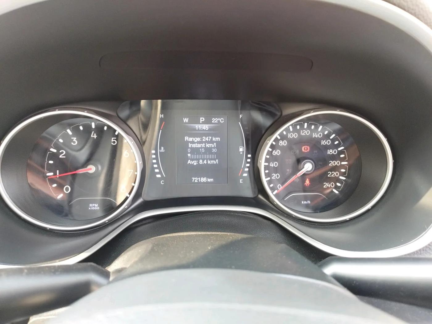 2017 Jeep Compass LIMITED 1.4 PETROL AT, Petrol, Automatic, 72,186 km, interior