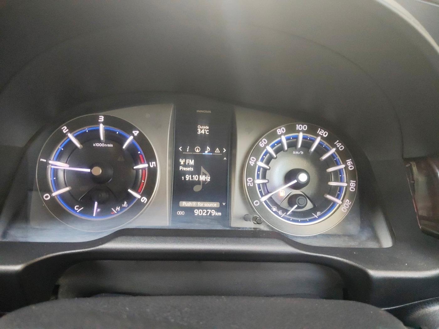 2018 Toyota Innova Crysta 2.4 VX 7 STR, Diesel, Manual, 90,279 km, interior