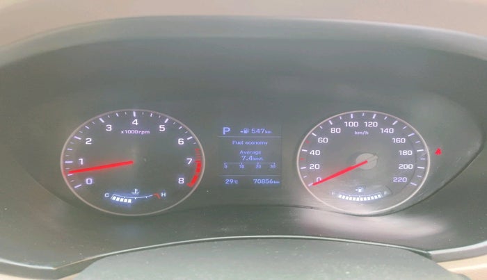 2019 Hyundai Elite i20 ASTA (O) CVT, Petrol, Automatic, 70,856 km, interior