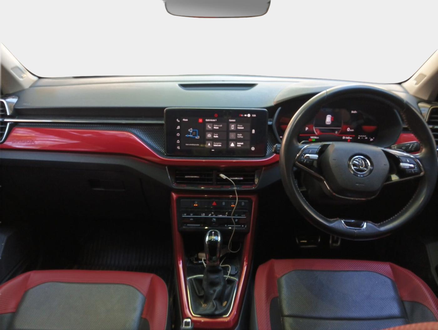 2022 Skoda KUSHAQ MONTE CARLO 1.0L TSI AT, Petrol, Automatic, 18,336 km, interior