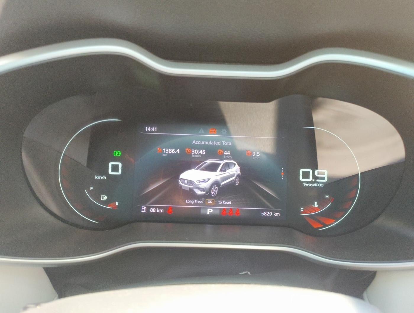 2023 MG ASTOR SMART 1.5 CVT, Petrol, Automatic, 5,829 km, interior